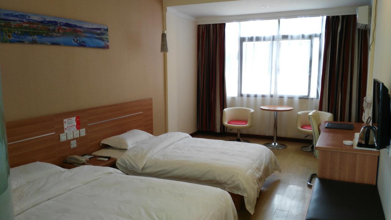 Thank Inn Chain Hotel Henan Xinyang Train Station Gongqu Road Exterior foto